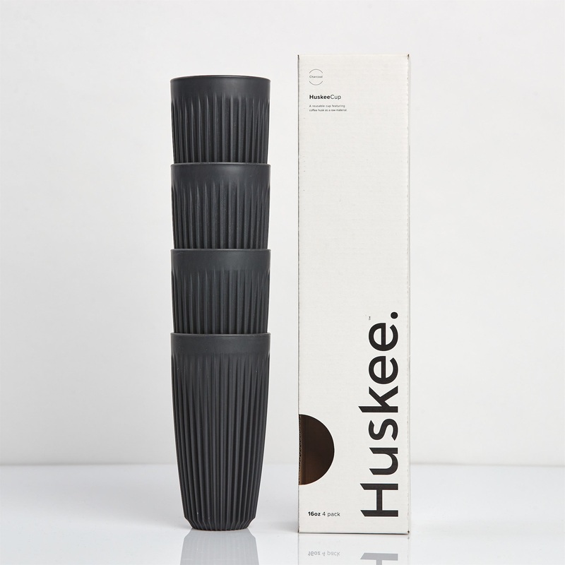 16oz HuskeeCup 4-pack – Charcoal