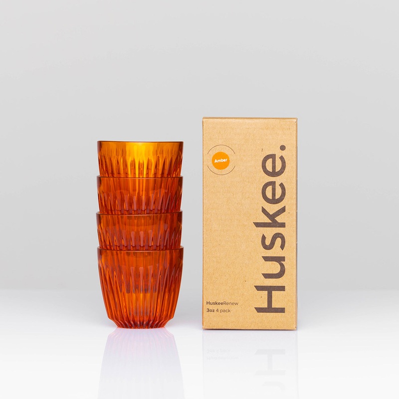 3oz Espresso HuskeeRenew Cup 4-Pack – Amber