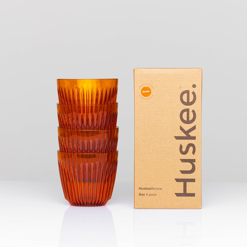 6oz HuskeeRenew Cup 4-pack – Amber