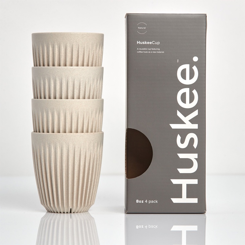 8oz HuskeeCup 4-pack – Natural