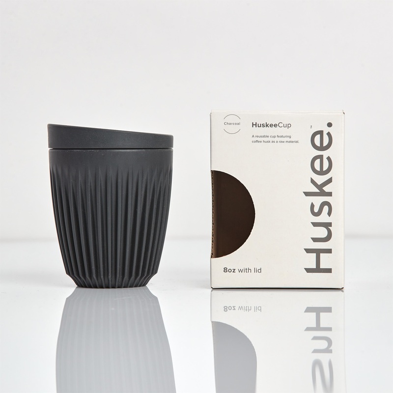 8oz HuskeeCup with Lid – Charcoal
