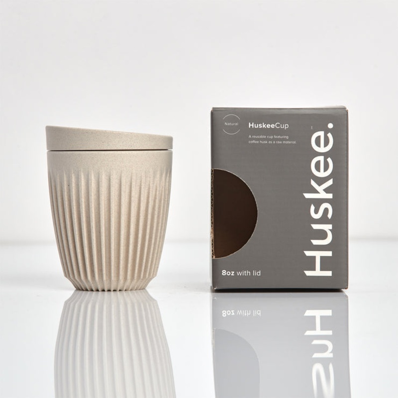 8oz HuskeeCup with Lid – Natural