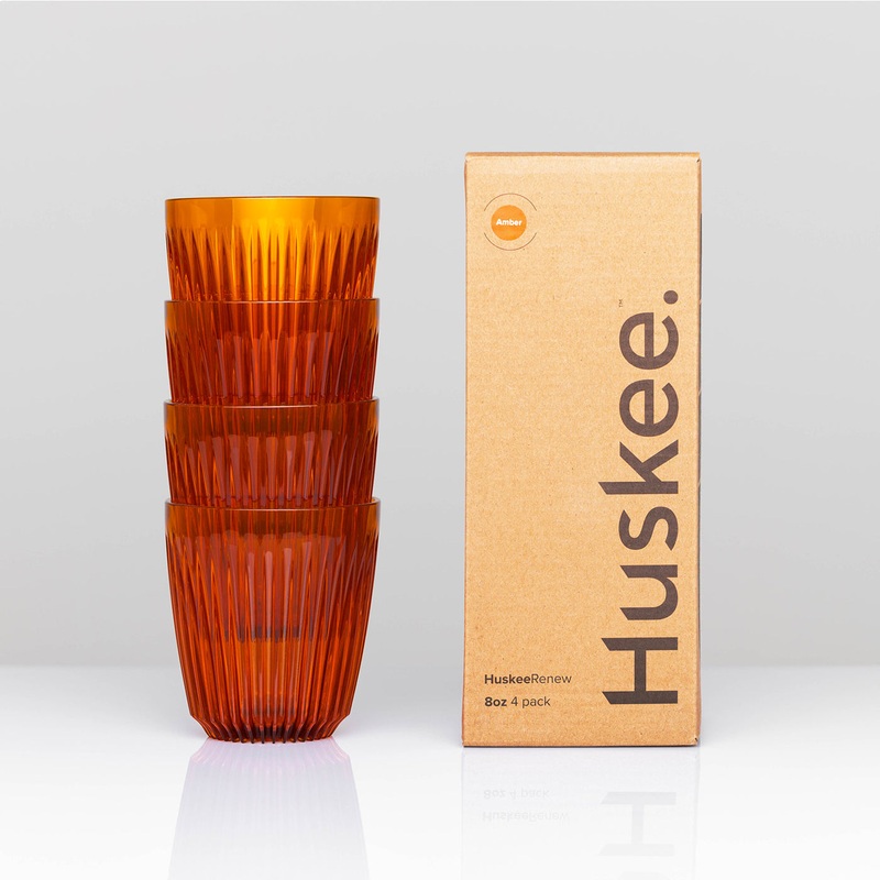8oz HuskeeRenew Cup 4-pack – Amber