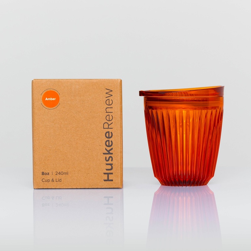 8oz HuskeeRenew Cup with Lid – Amber