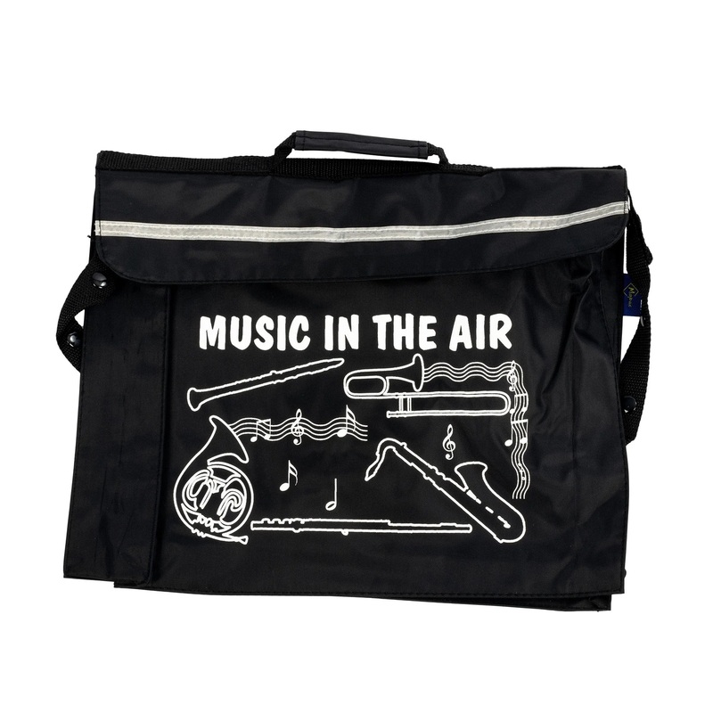 Primo music bag with ‘Music in the air’ design – Black