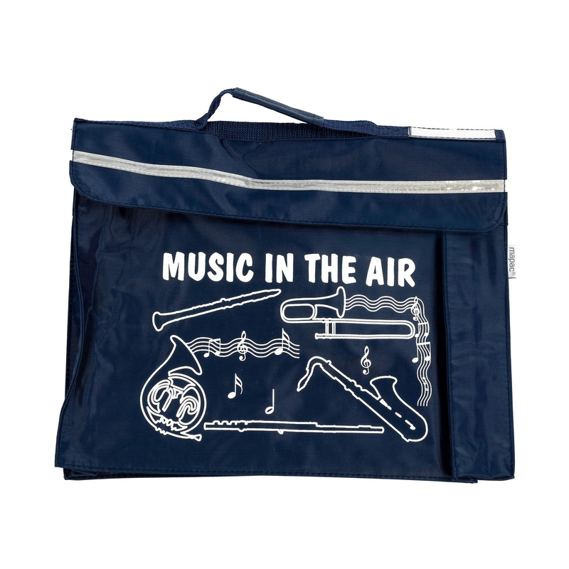 Primo music bag with ‘Music in the air’ design – Navy Blue