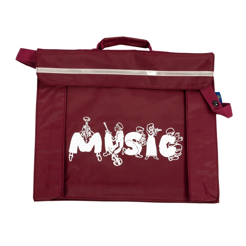 Primo music bag with musician design – Burgundy