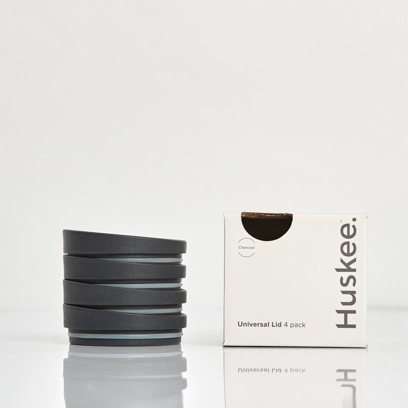 Universal HuskeeCup Lid 4-pack – Charcoal
