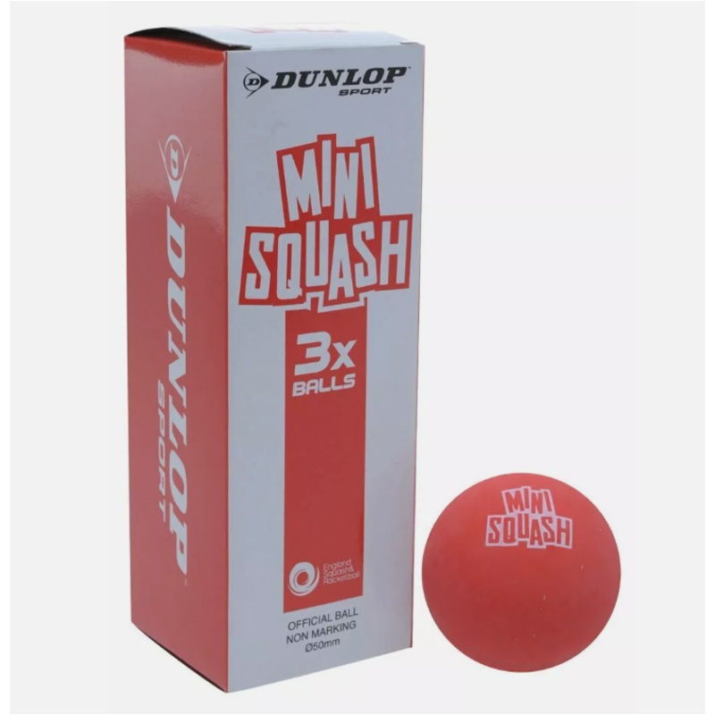 Dunlop Squash Ball Fun Mini Red 3 Ball Pack
