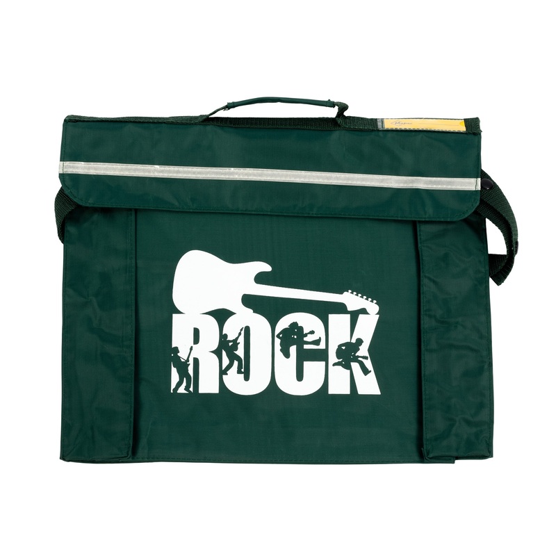 Primo music bag with ‘Rock’ design – Dark green