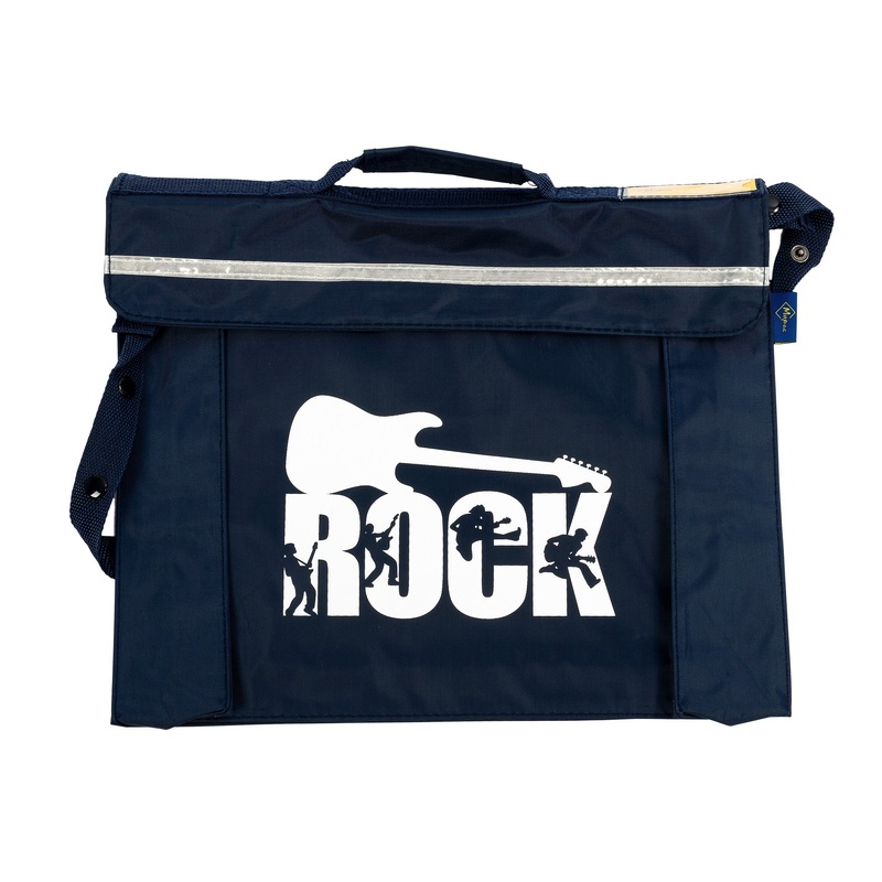 Primo music bag with ‘Rock’ design – Navy blue