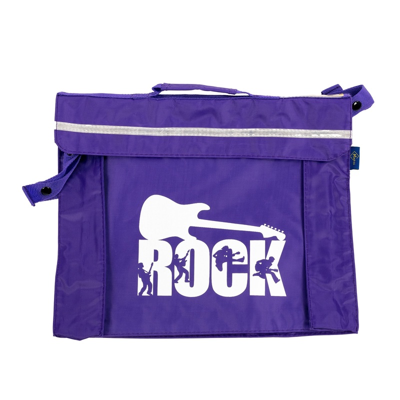 Primo music bag with ‘Rock’ design – Purple