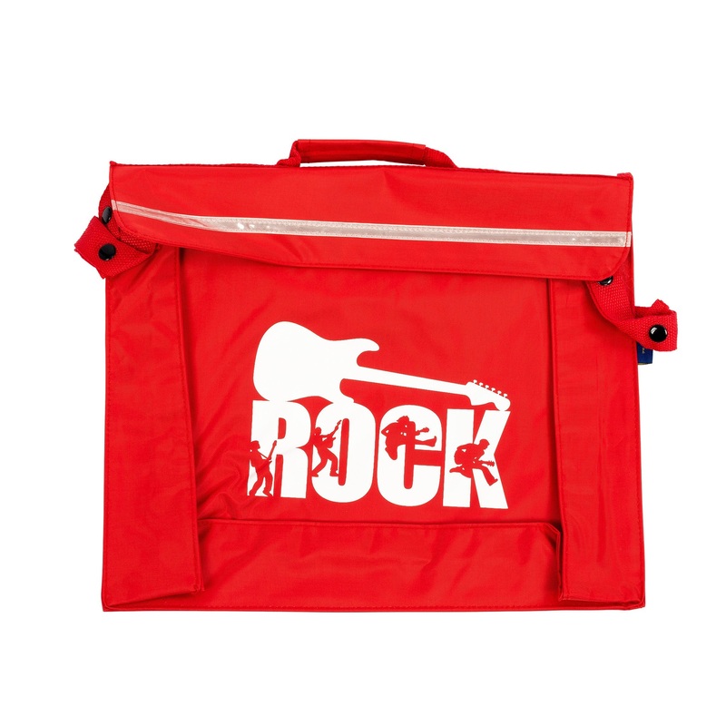Primo music bag with ‘Rock’ design – Red