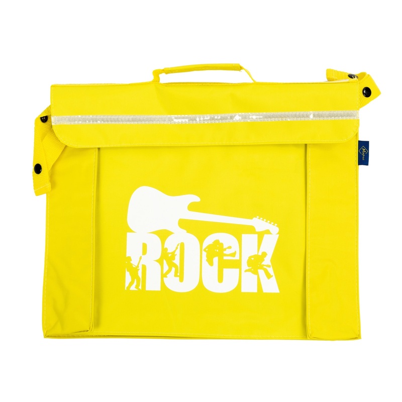 Primo music bag with ‘Rock’ design – Yellow