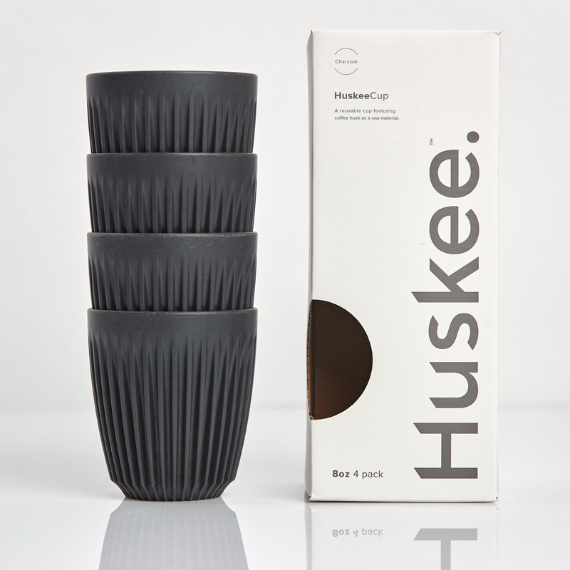 8oz HuskeeCup 4-pack – Charcoal