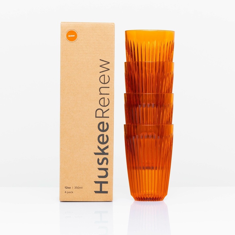 12oz HuskeeRenew Cup 4-pack – Amber