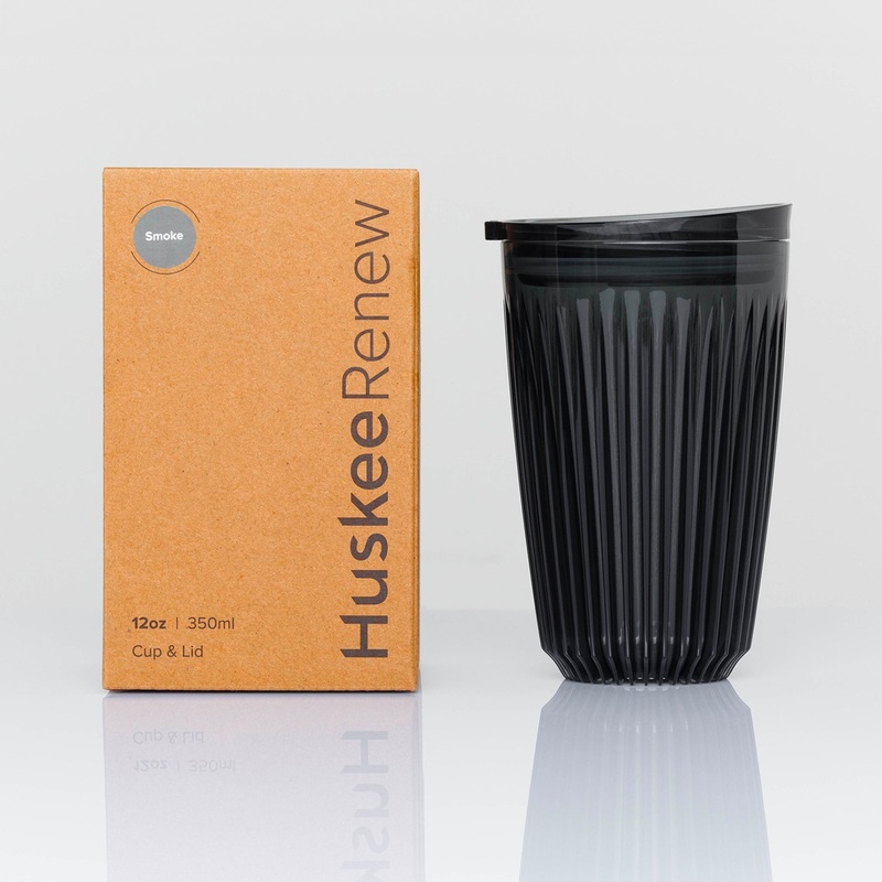 12oz HuskeeRenew Cup with Lid – Smoke