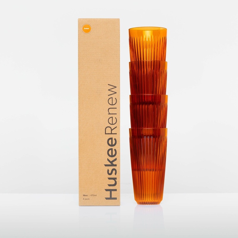 16oz HuskeeRenew Cup 4-pack – Amber