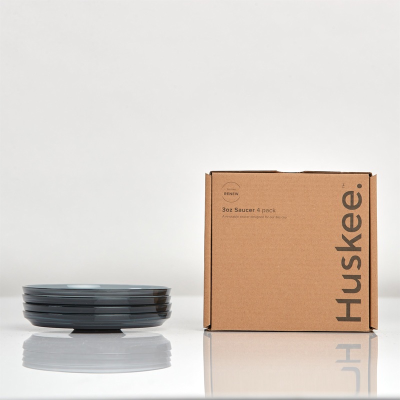 3oz Espresso HuskeeRenew Saucer 4-Pack – Smoke