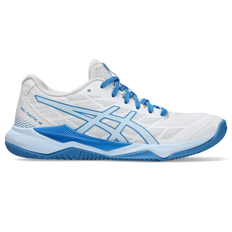 Asics Gel-Tactic 12 Womens White/Light Blue