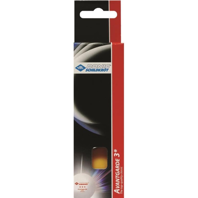 Donic Avantgarde 3* Orange 3pk 40mm Table Tennis Balls