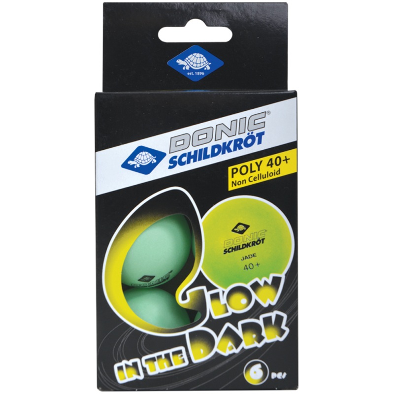 Donic Glow Popps 6pk 40mm Table Tennis Balls