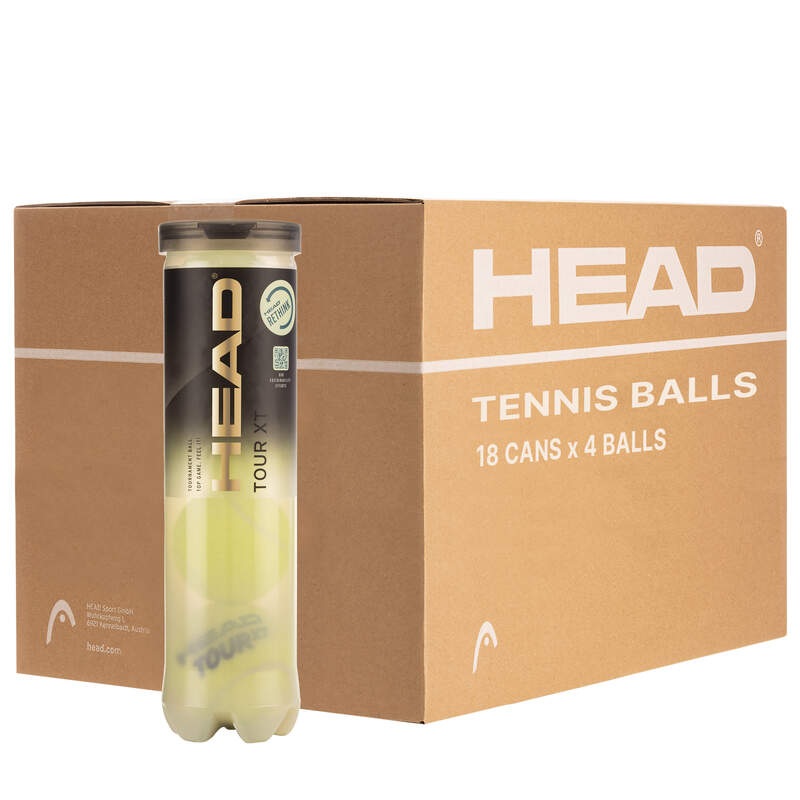 Head Tour XT Tennis Ball (4 Ball Can) Carton of 18 Cans