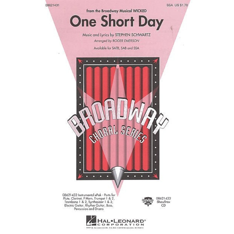 Stephen Schwartz: One Short Day (Wicked) (SSA)