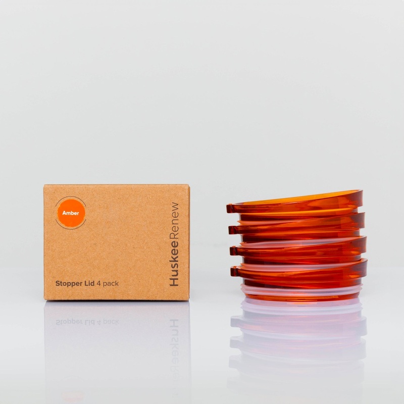 Universal HuskeeRenew Lid 4-pack – Amber