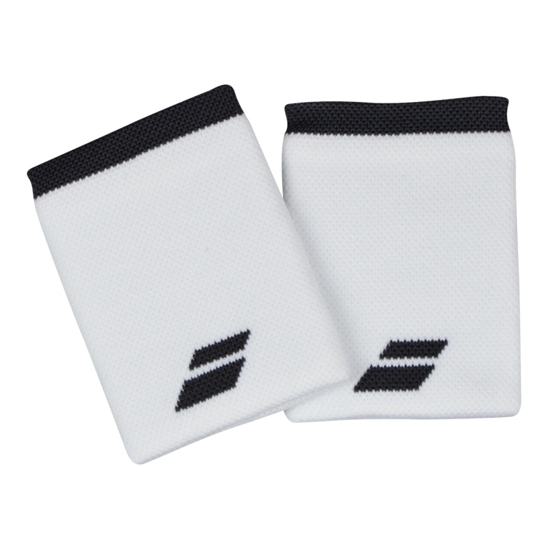 Babolat Logo Wristband Jumbo #1011 White/Dark Grey (Rabbit)
