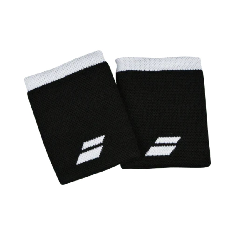 Babolat Logo Wristband Jumbo #2001 Black White