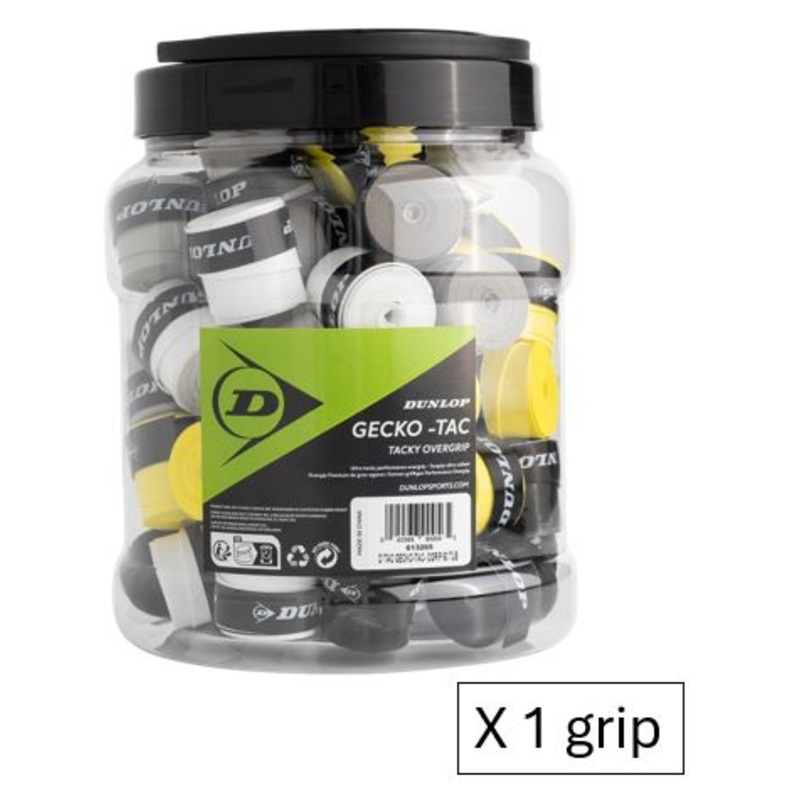 Dunlop Gecko-Tac Overgrip (1 x GRIP) Assorted Colours