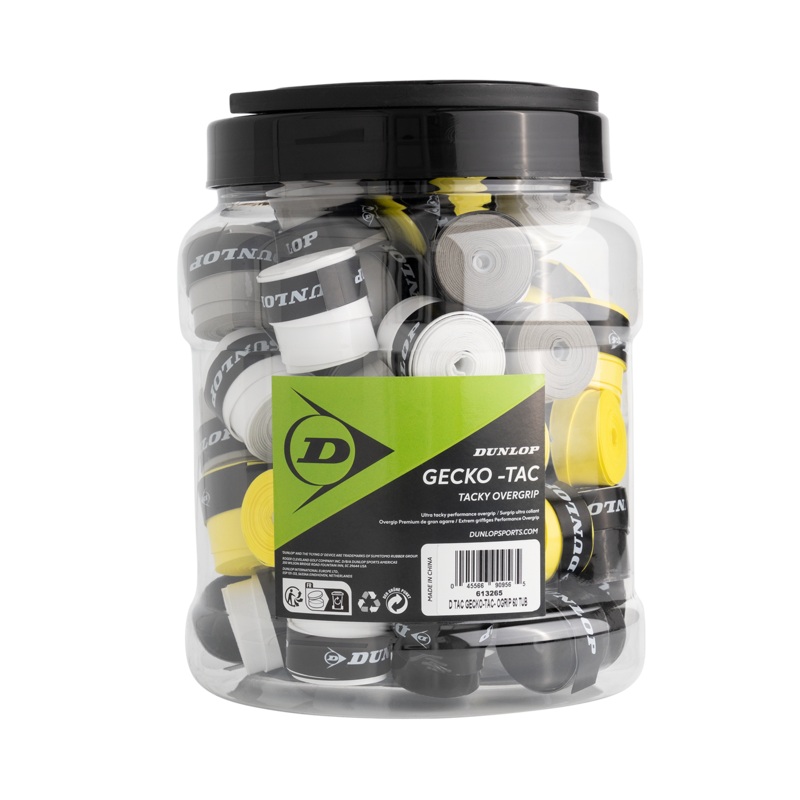 Dunlop Gecko-Tac Overgrip 60 Tub Assorted Colours