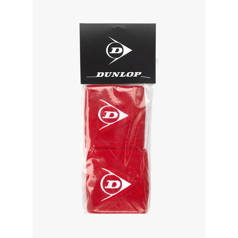 Dunlop Wristband Short 2 Pack Red