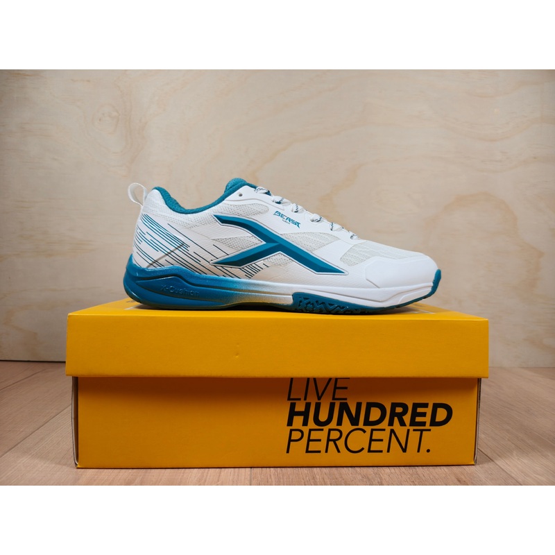 Hundred Beast Max White/Green Badminton Shoes