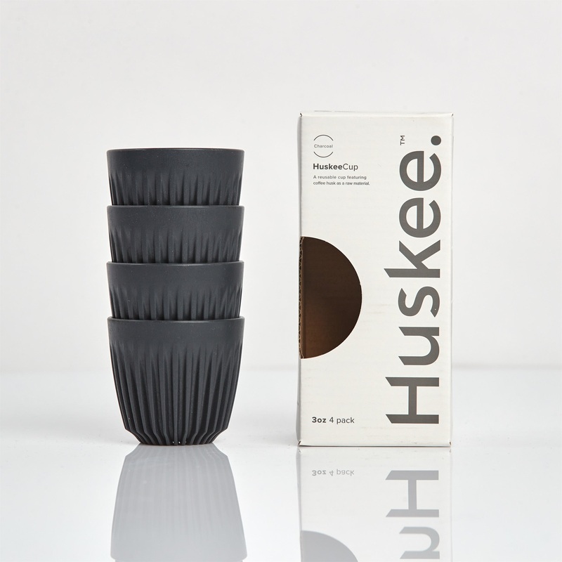 3oz Espresso HuskeeCup 4-pack – Charcoal