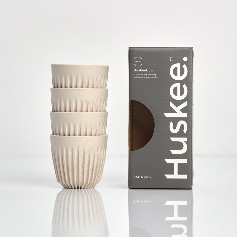3oz Espresso HuskeeCup 4-pack – Natural