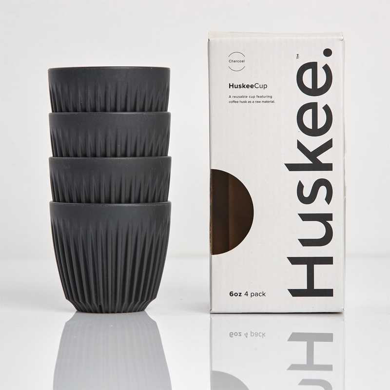 6oz HuskeeCup 4-pack – Charcoal