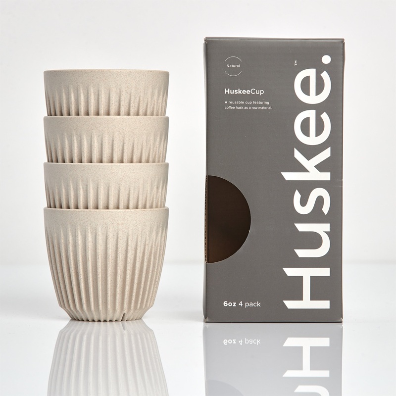 6oz HuskeeCup 4-pack – Natural