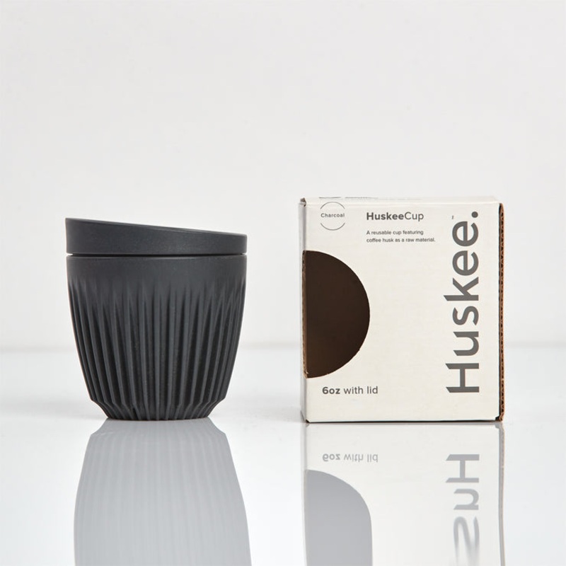 6oz HuskeeCup with Lid – Charcoal