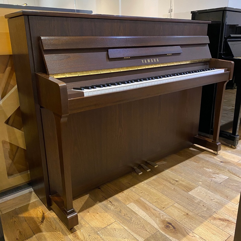 Pre-owned Yamaha P110NT upright piano in satin walnut – A1