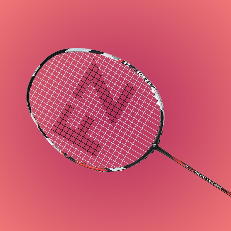 Power 976 Strung Attacking Badminton Racket (Black/Red) – 3U/G5