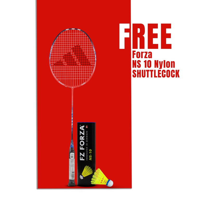 Spieler E Stark Strung Badminton Racket (Solar Red)-4U/G5