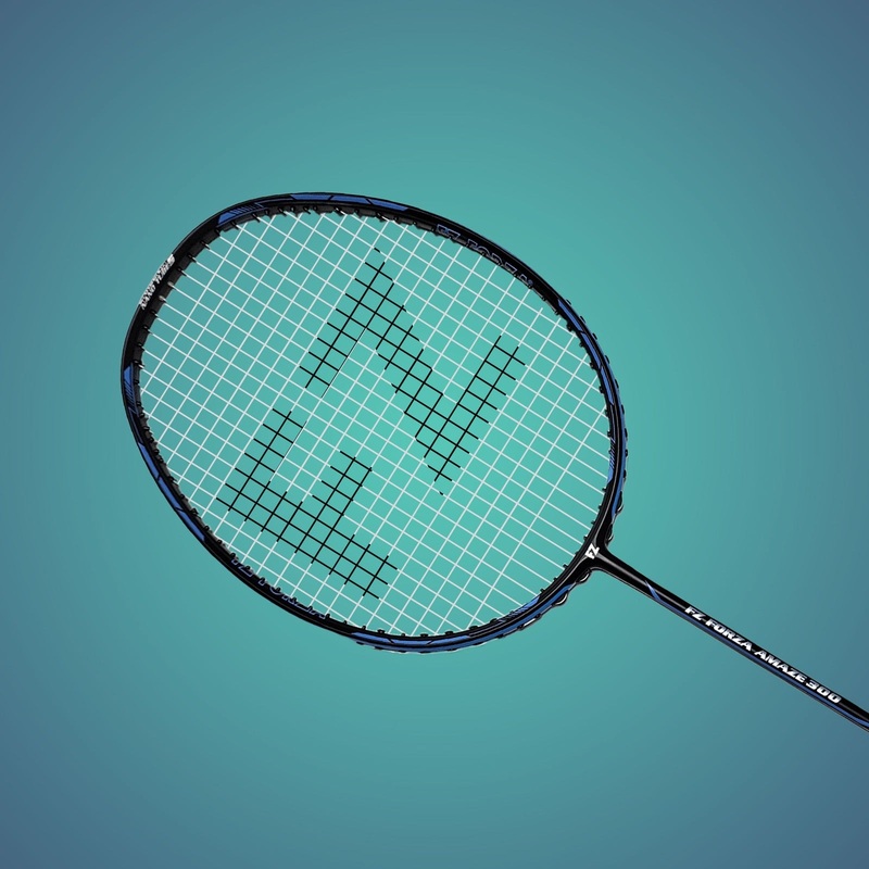 Amaze 300 Strung Badminton Racket (Blue) – 4U/G5