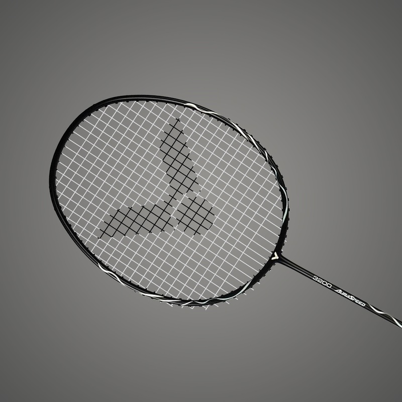 Auraspeed ARS-3200-4U G5 Strung Badminton Racket (White/Black)