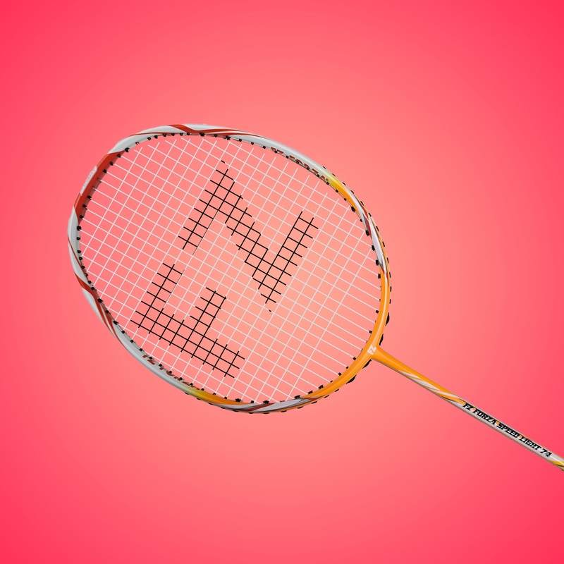 Speed light 74 Strung Badminton Racket ( Orange ) – 5U/G4