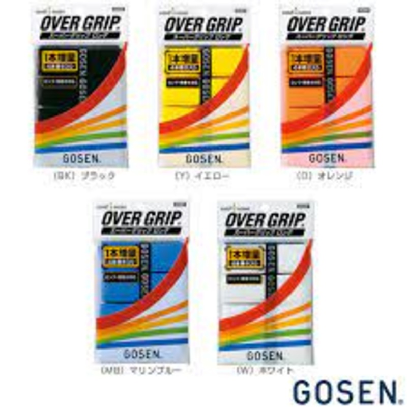 GOSEN AC26SP OVER GRIP|Light Green|Black|Purple|Navy Blue|Orange|Red|Deep Pink|White|yellow|Dark Blue