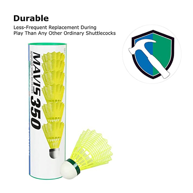 MAVIS 350 Nylon Shuttlecock|Single|Pack of 2|Pack of 4