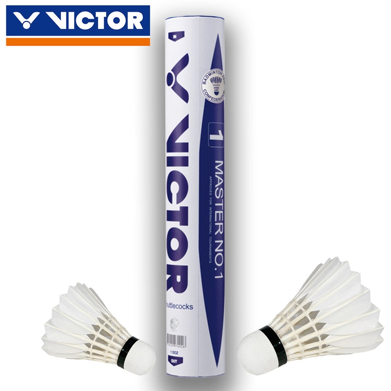 Victor Master No. 1 Goose Feather Shuttlecocks Speed 78
