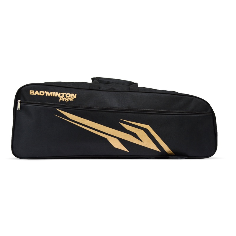 Badminton People Double Zipper Kitbag (Black Gold)